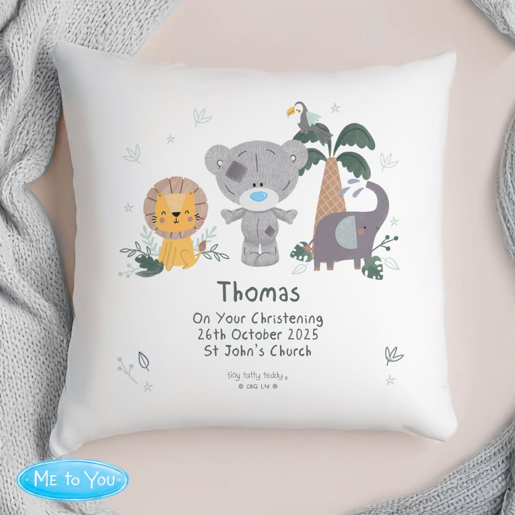 Personalised Tiny Tatty Teddy Jungle Animals Cushion Extra Image 2